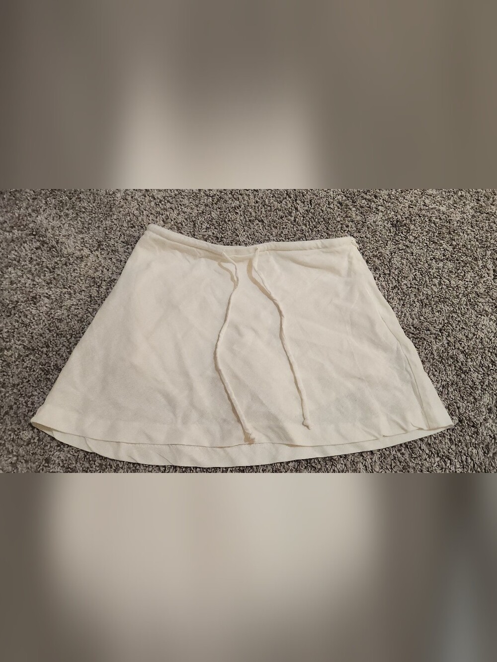 Linen micro skort
